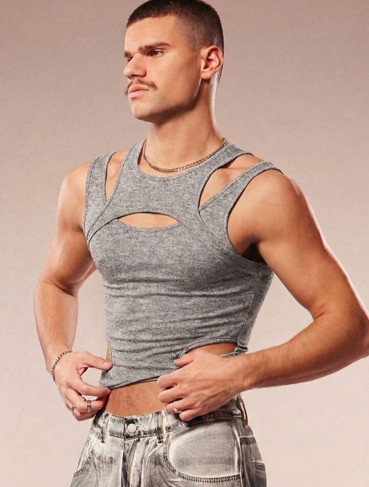 Men's Solid Color Minimalist Casual Sleeveless Tank Top